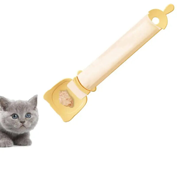 Cat Strip Feeder, Cat Strip Happy Spoon, Cat Wet Food Spoon Portable Cat Feeding Spoon Reuseable Cat Strip Spoon Lickable Pet Feeder Spoon Pets Cat Food Accessories, Cat Strip Squeeze Spoon - Image 7