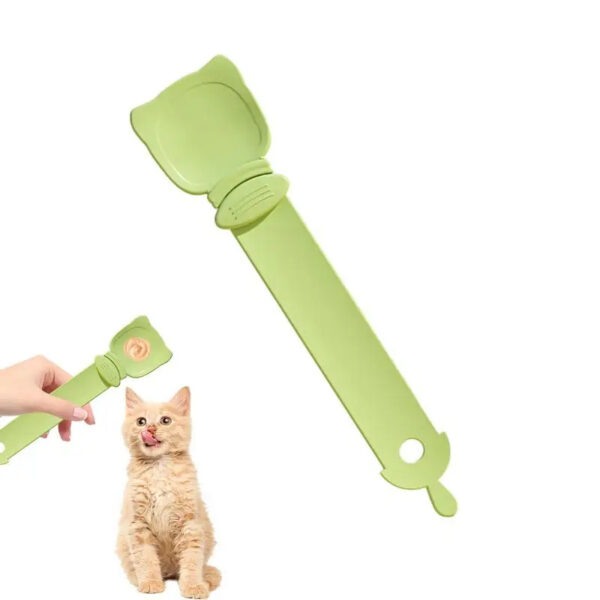 Cat Strip Feeder, Cat Strip Happy Spoon, Cat Wet Food Spoon Portable Cat Feeding Spoon Reuseable Cat Strip Spoon Lickable Pet Feeder Spoon Pets Cat Food Accessories, Cat Strip Squeeze Spoon - Image 4