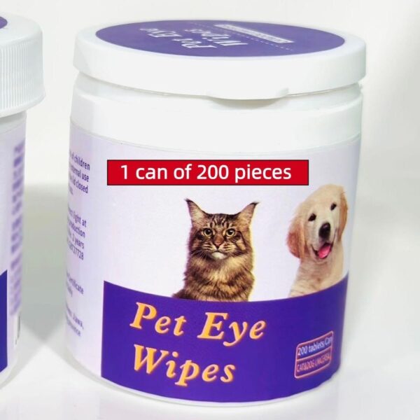 Pet Eye Wipes, 200 Wipes  Can Pet Eye CleaningWipes, Tear Stain Removing Wipe, Pet Eye Wipesfor Dogs And Cats, Pets Eye Wipes, Pet Suppliesgentle - Image 10