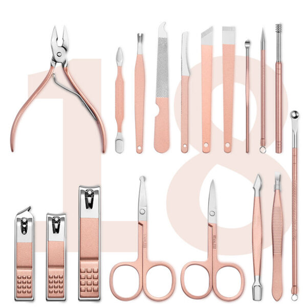 Professional Scissors Nail Clippers Set Ear Spoon Dead Skin Pliers Nail Cutting Pliers Pedicure Knife Nail Groove Trimmers - Image 9